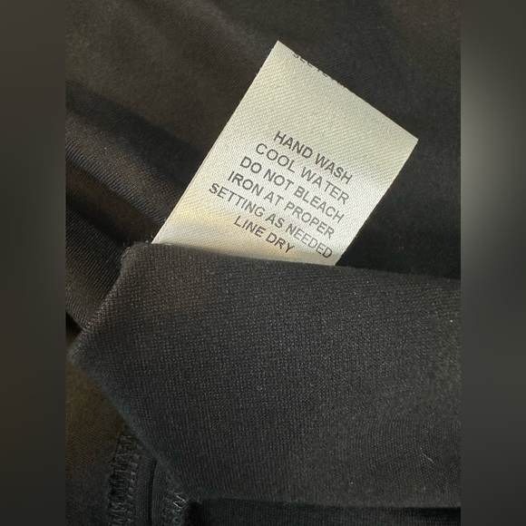 House Of Wallace LC Dress Black Green Zip Up Stretch Midi Size XS NWT - Picture 8 of 8